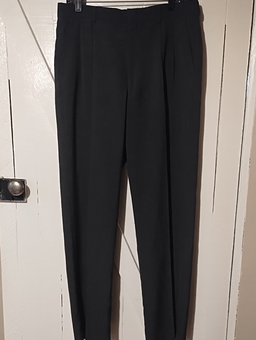 Men's Black Dress Trousers - Classic Tailored Fit34" Waist, 32" Inseam EUC.